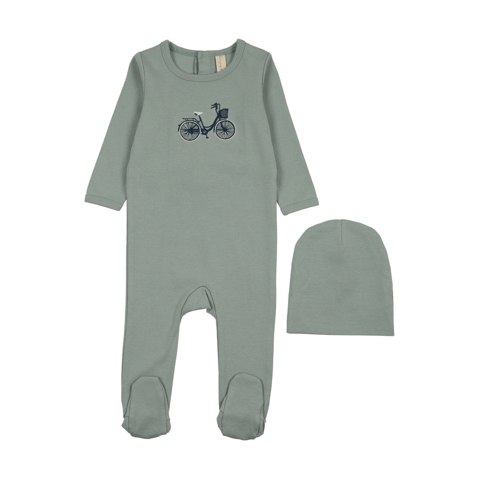 Bonjoy Embroidered Bike Footie Set - BWL2620FS