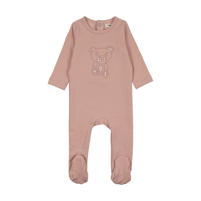 Bonjoy Gingham Teddy Footie - WS262010F