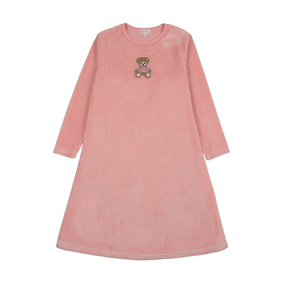 Bonjoy Sherpa Teddy Velour Long Nightgown - BWLV26007LN