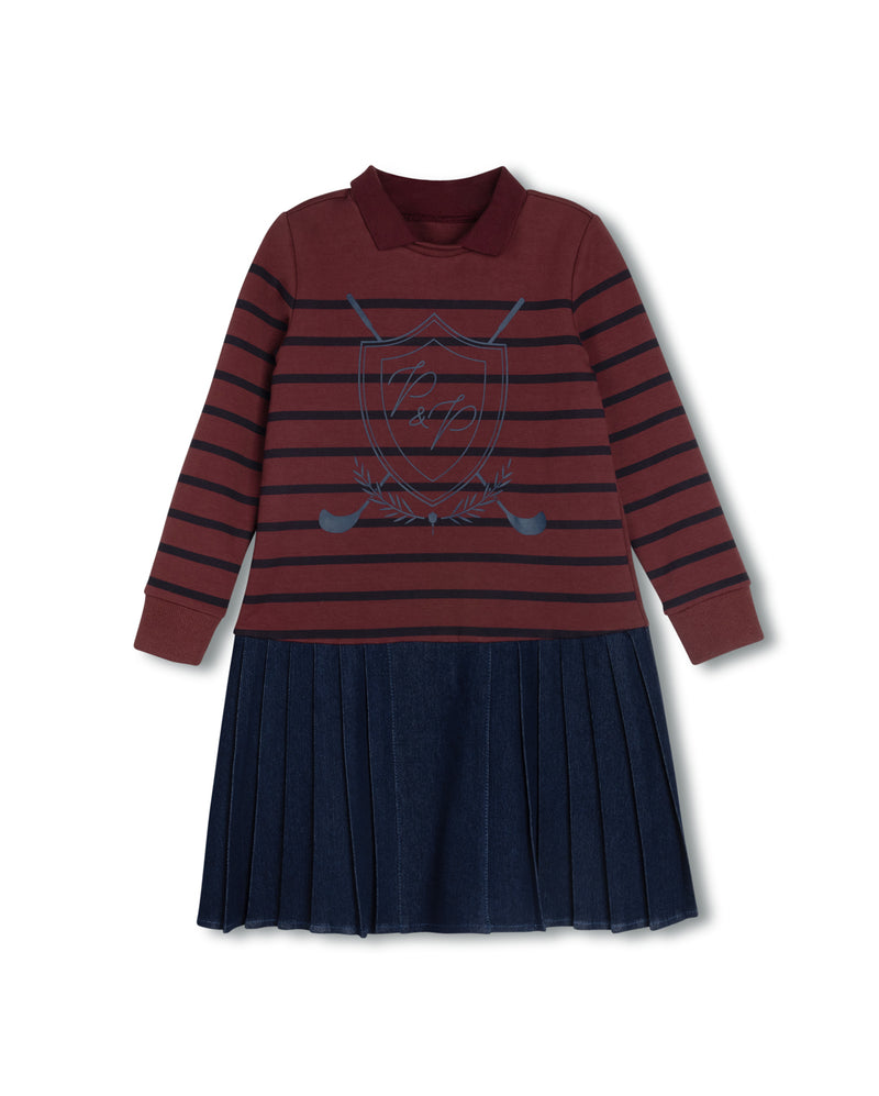 Phil and Phoebe  Tema Embroidered Emblem Dress - C-22418