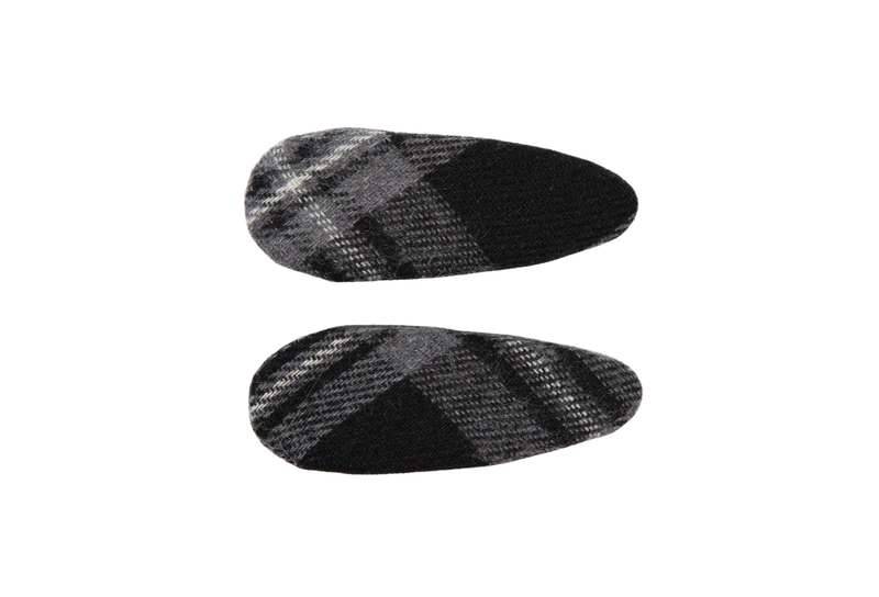Heirlooms Winter Check - Covered Snap Clip Set - C1712SC