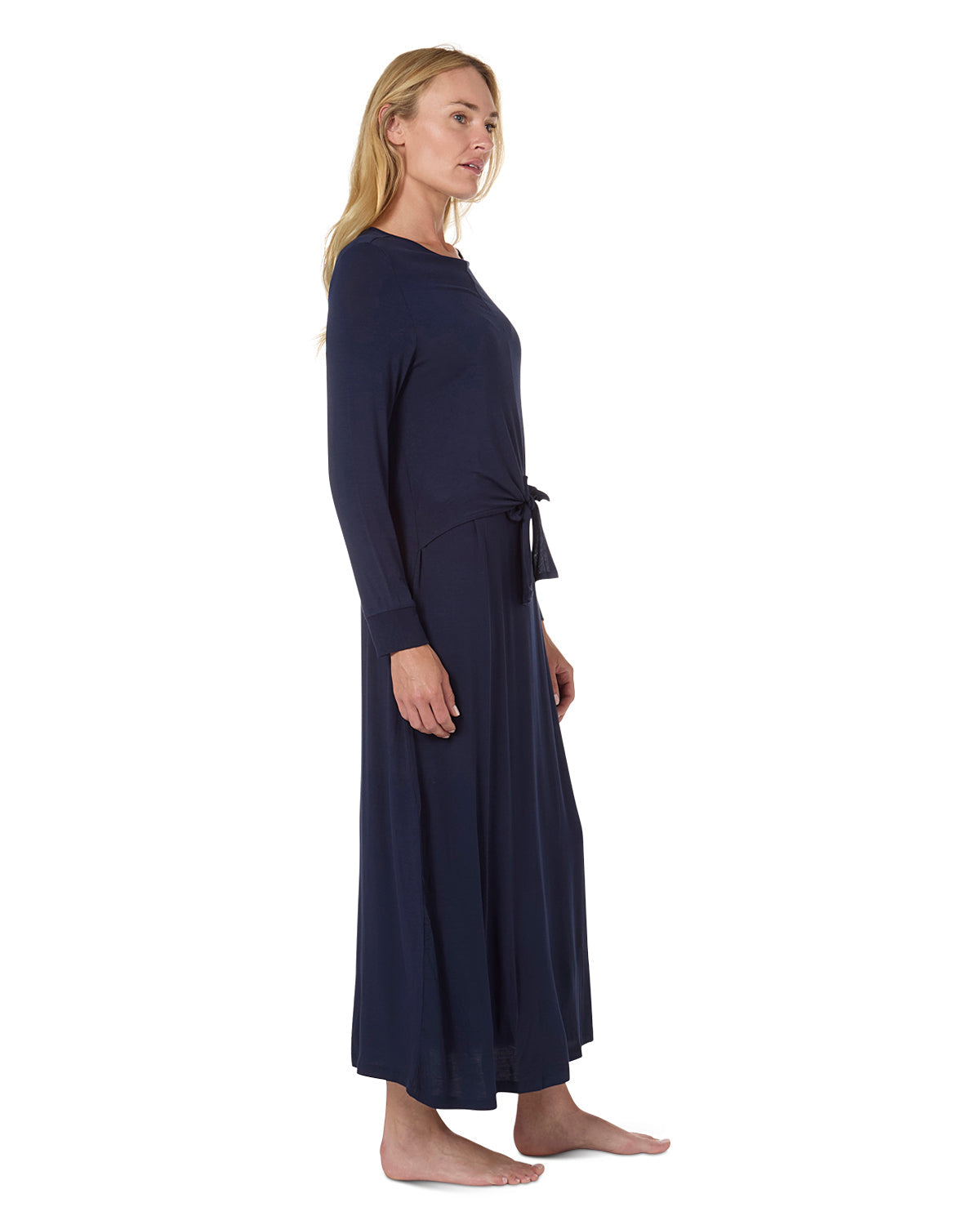 Women's Front Tie Nursing Night Gown