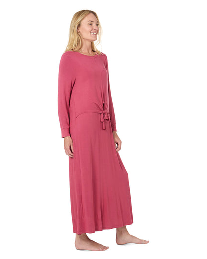 Women's Front Tie Nursing Night Gown