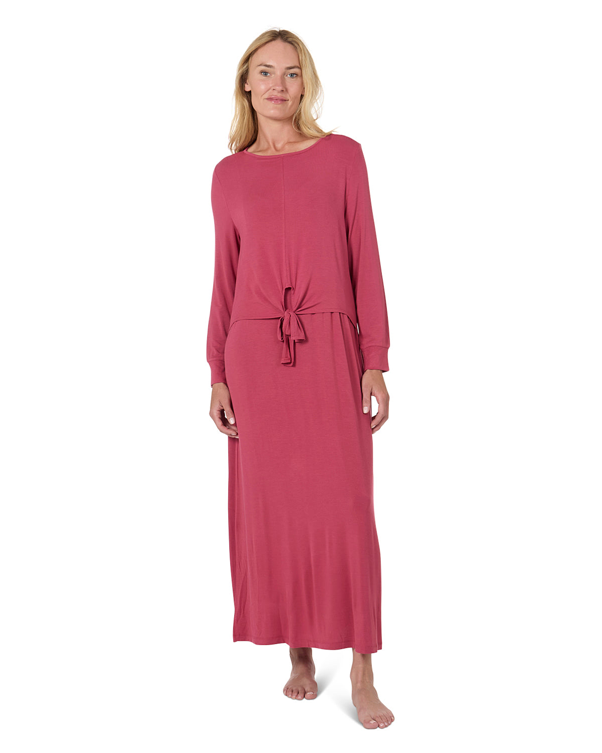 Women's Front Tie Nursing Night Gown