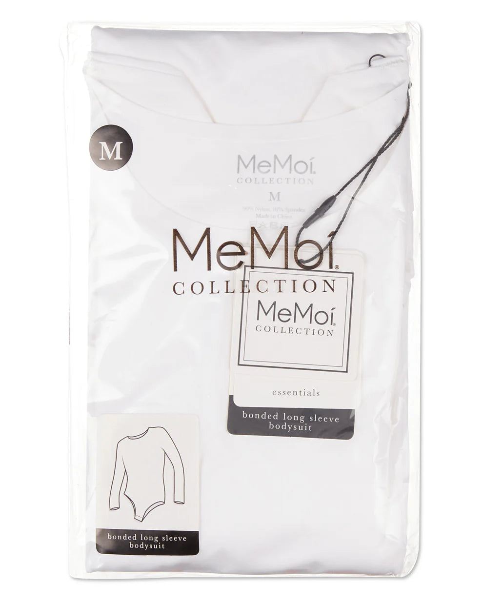 Memoi Womens Bonded Long Sleeve Bodysuit - Csp302