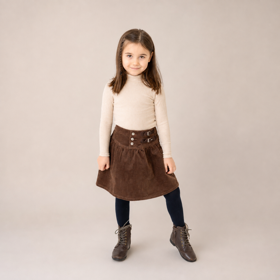 Bonjoy Double Buckle Skirt - SW26016SK