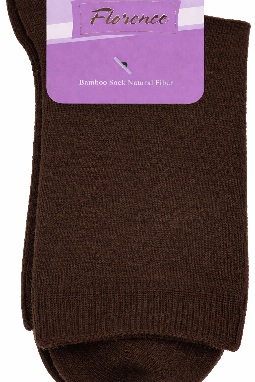 Florence Bamboo Quarter Crew Sock Brown - 179