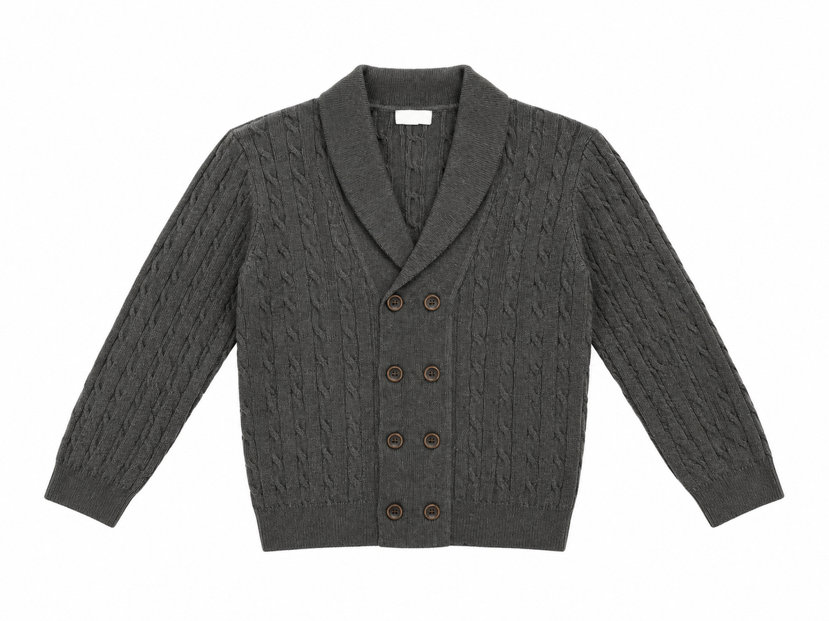 Nino V Neck Cable Sweater - 2026189