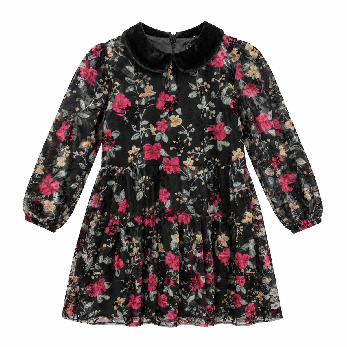 Nino Sheer Floral Print Shabbos Dress - 2026185
