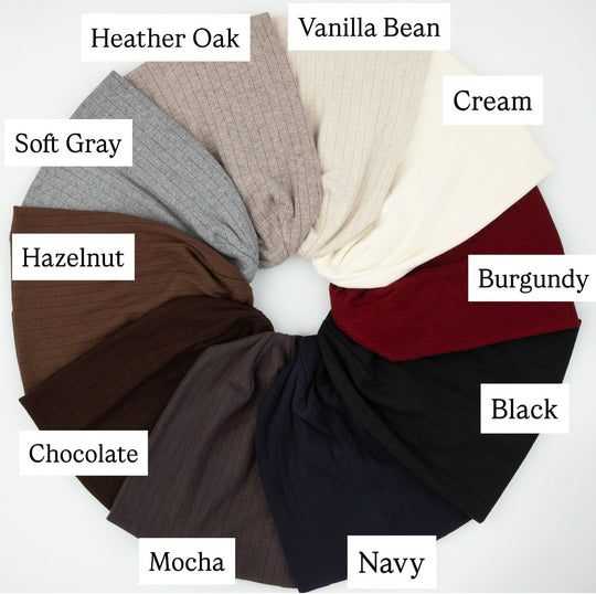 Tal Cashmere Wide Ribbed Beanie - Tal-124-AYR