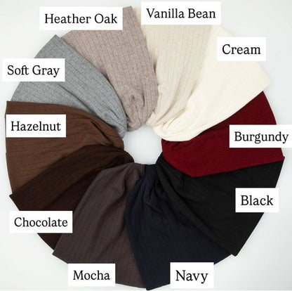 Tal Cashmere Wide Ribbed Beanie - Tal-124-AYR