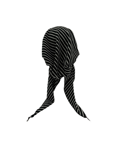 Memoi Blk/Wht Terry Pretied - Db-p01