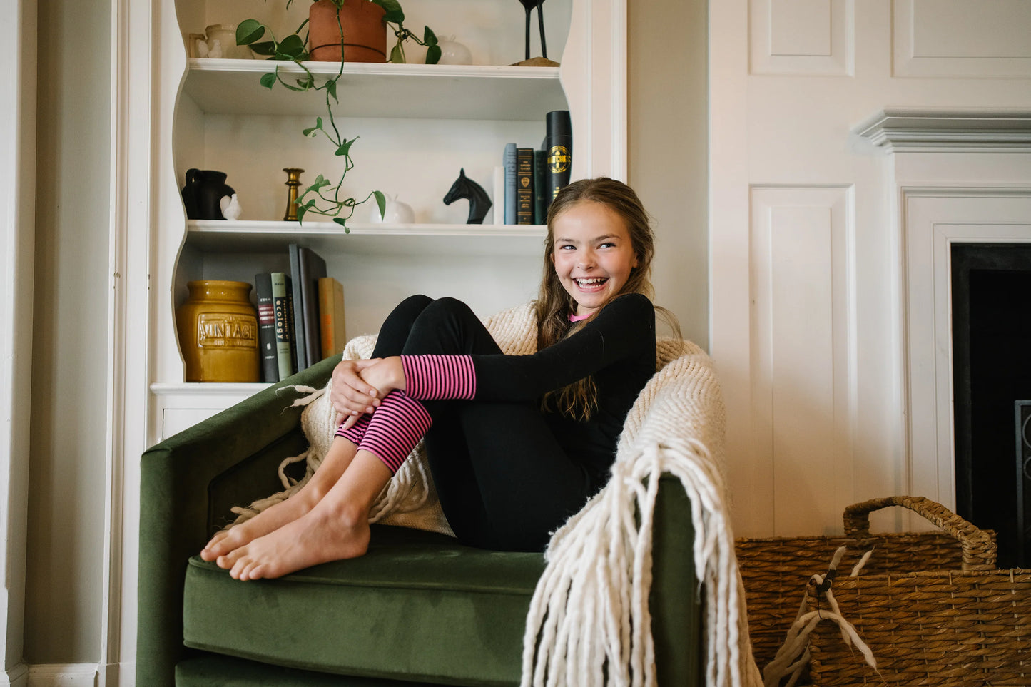 Lil Legs Striped Cuff Lounge Set - LSALS