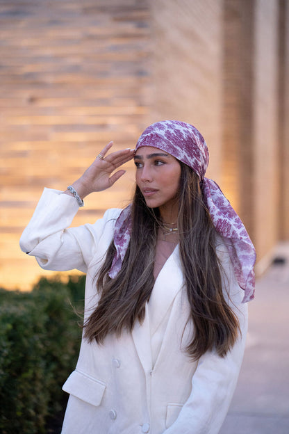 The Scarf Bar Toile Square Headscarf - BT-TSB
