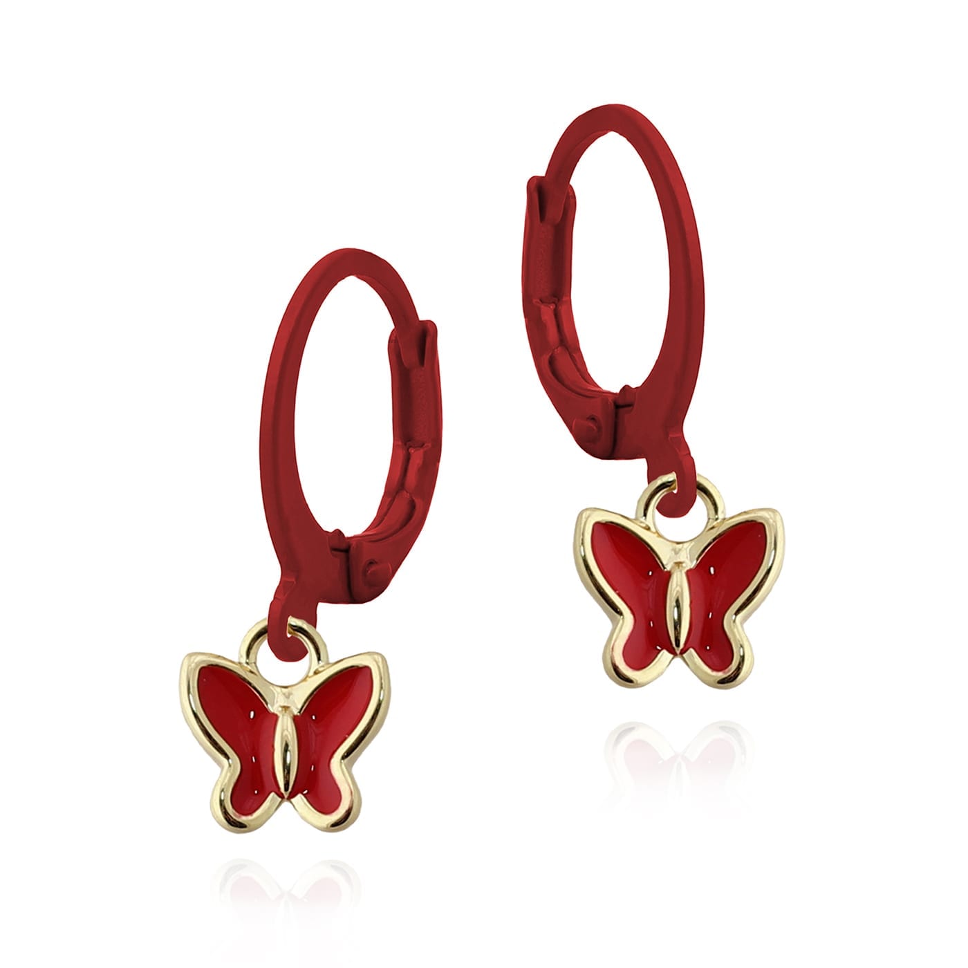 Cameo Tiny Enamel Butterfly Earring - E5111