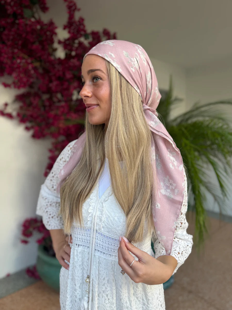 The Scarf Bar Blushing Petals Headscarf - TSB-03-SS26