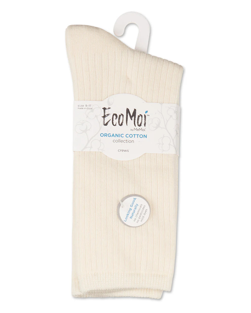 Memoi Organic Cotton Mock Rib Crew - EM-207-6