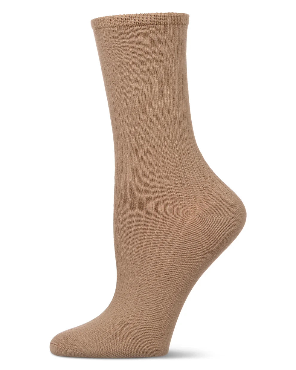 Memoi Organic Cotton Mock Rib Crew - EM-207-6