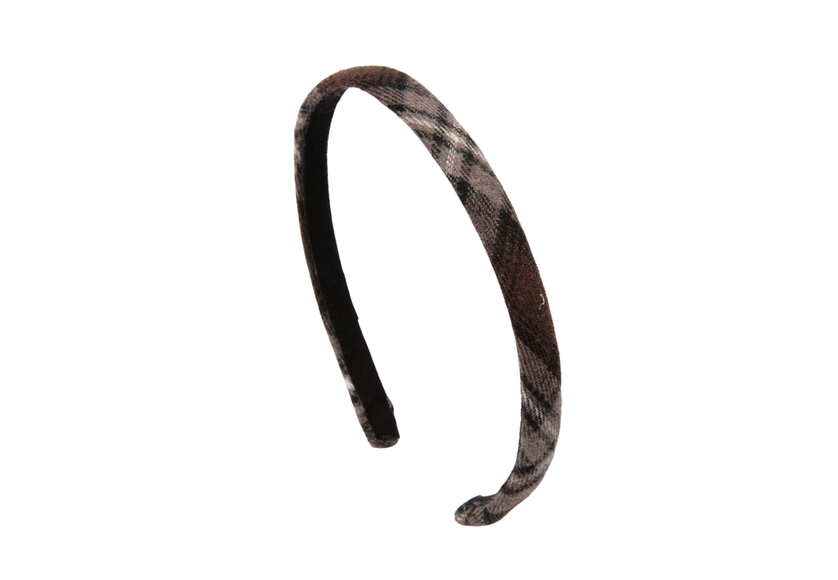 Heirlooms Winter Check - Thin Headband - H1712T