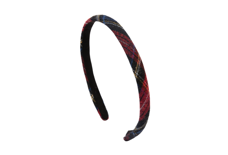 Heirlooms Winter Check - Thin Headband - H1712T