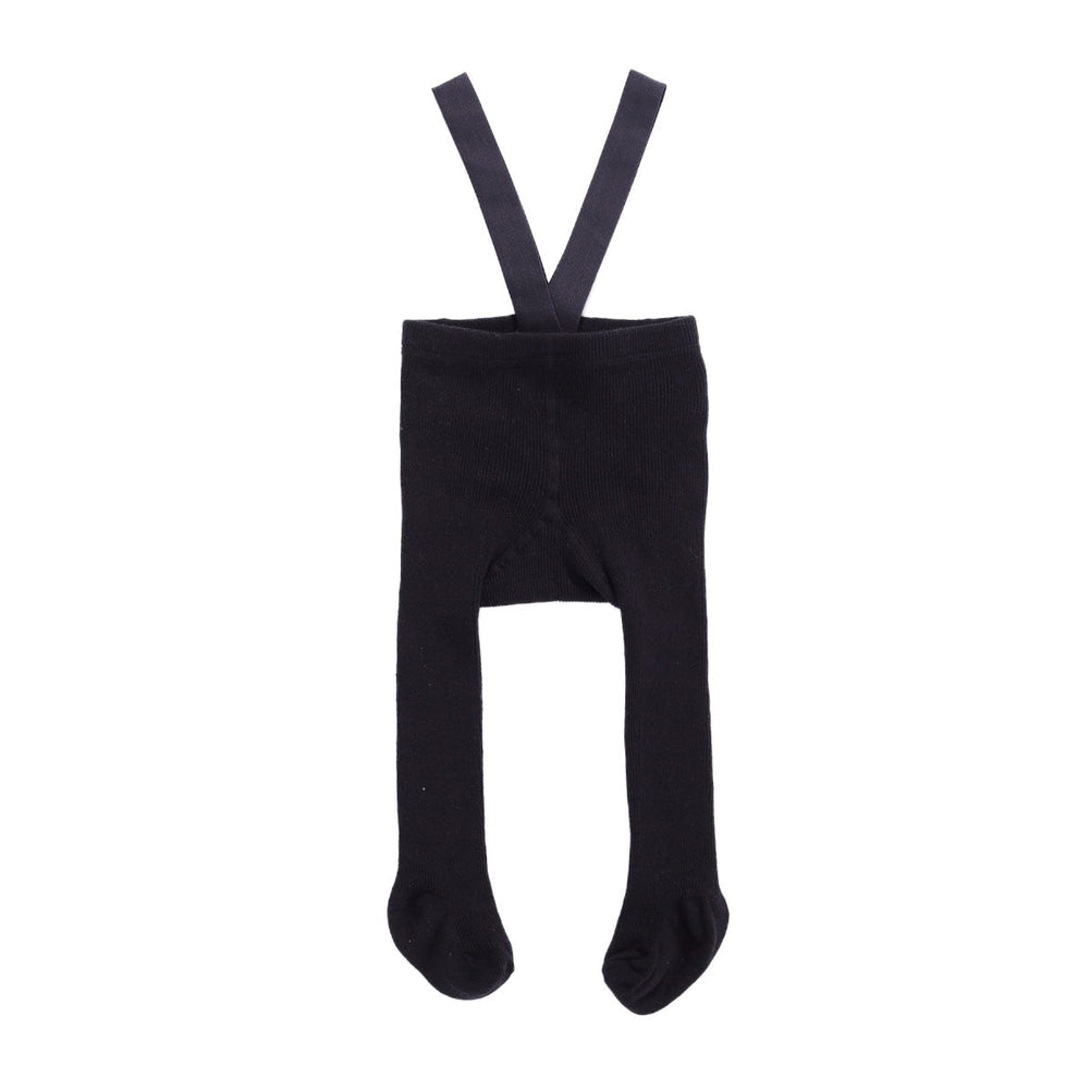 Butterfly Rib Cotton Infant Suspender Tights - 1175s