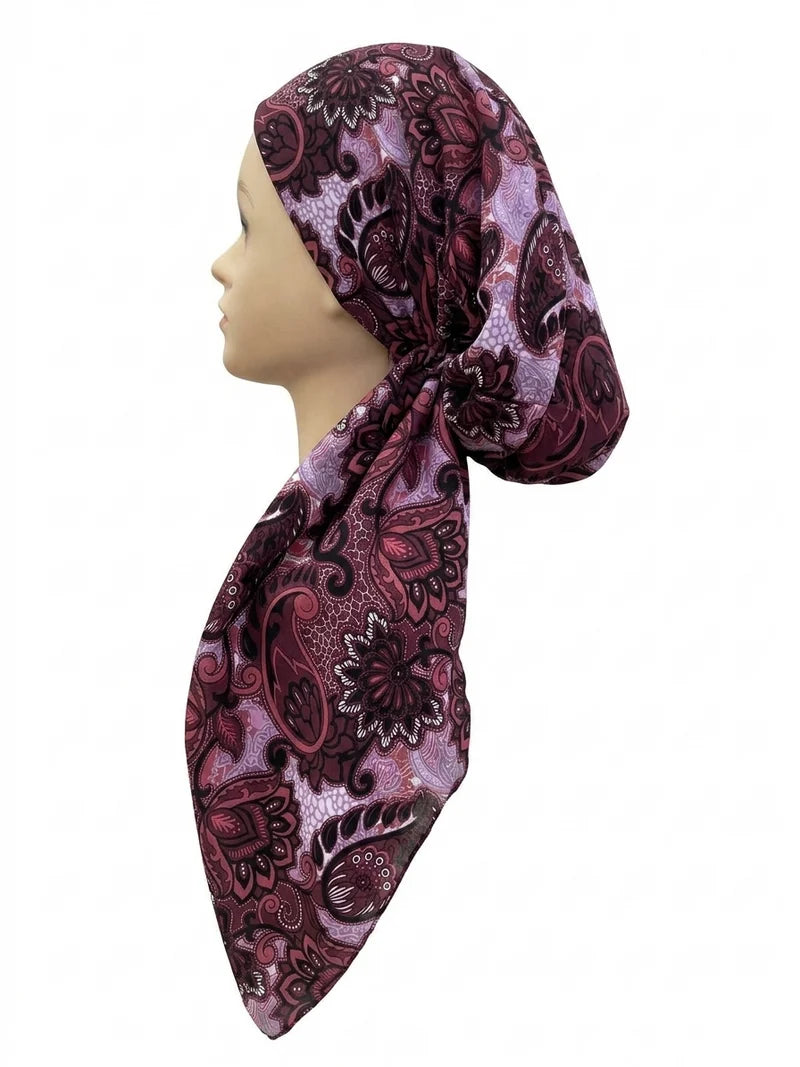 Revaz Multi Paisley Pretied Headscarf - HS749