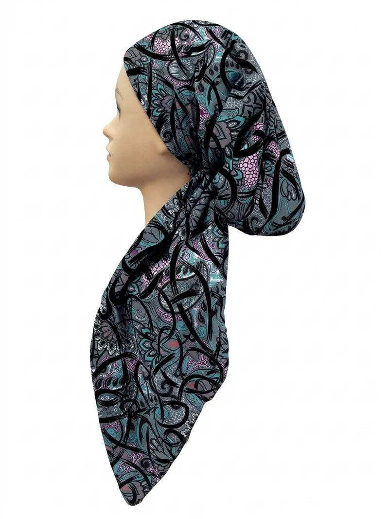Revaz Multi Paisley Pretied Headscarf - HS749