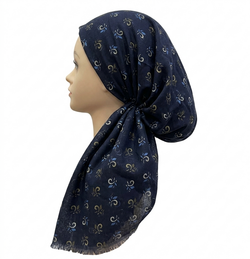 Revaz Floral Swirls Pretied Headscarf - HS752