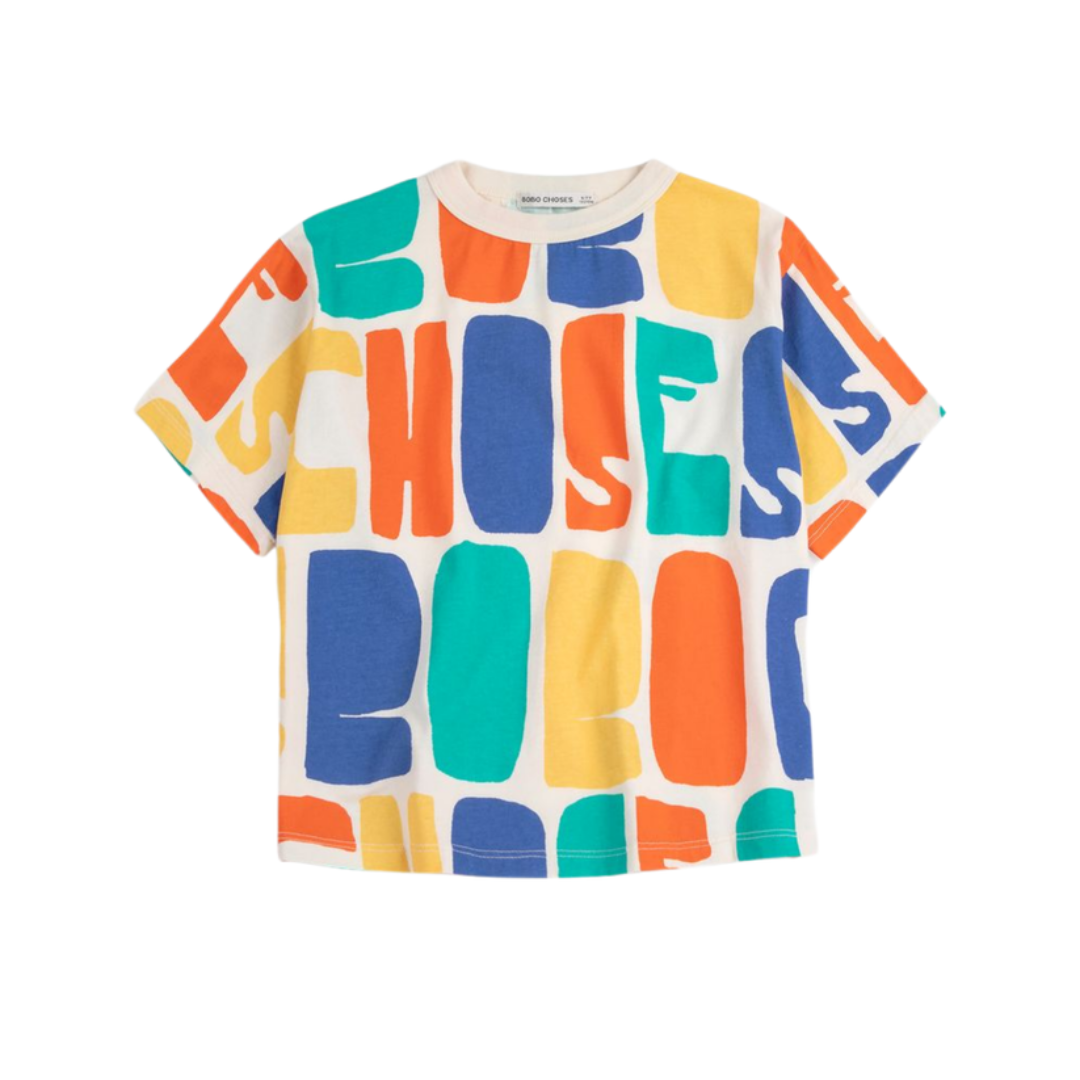 Bobo Choses Bobo Choses Color All Over Short Sleeve Tee - B126AC137