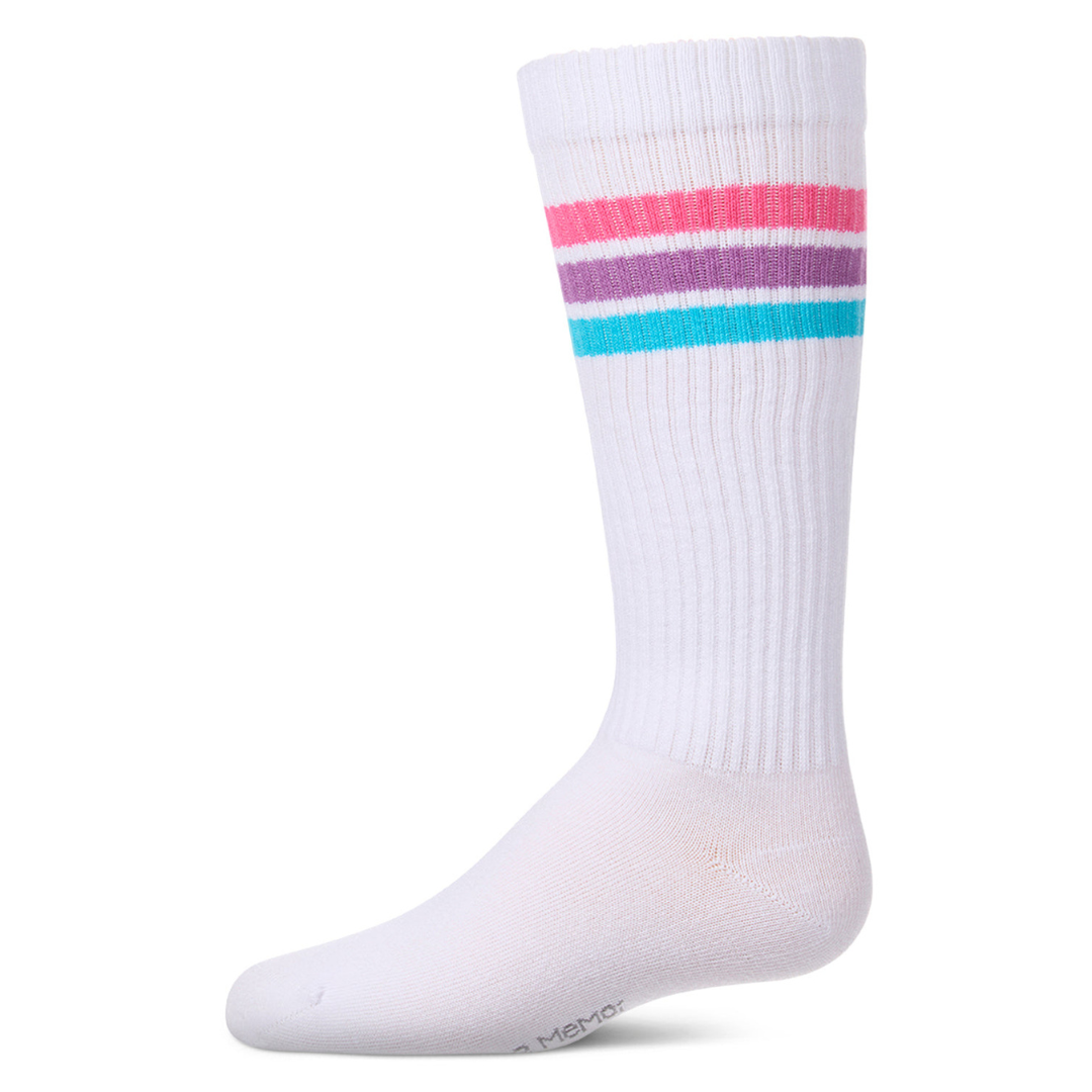 Memoi Multi Stripe Knee High - MKF-7248