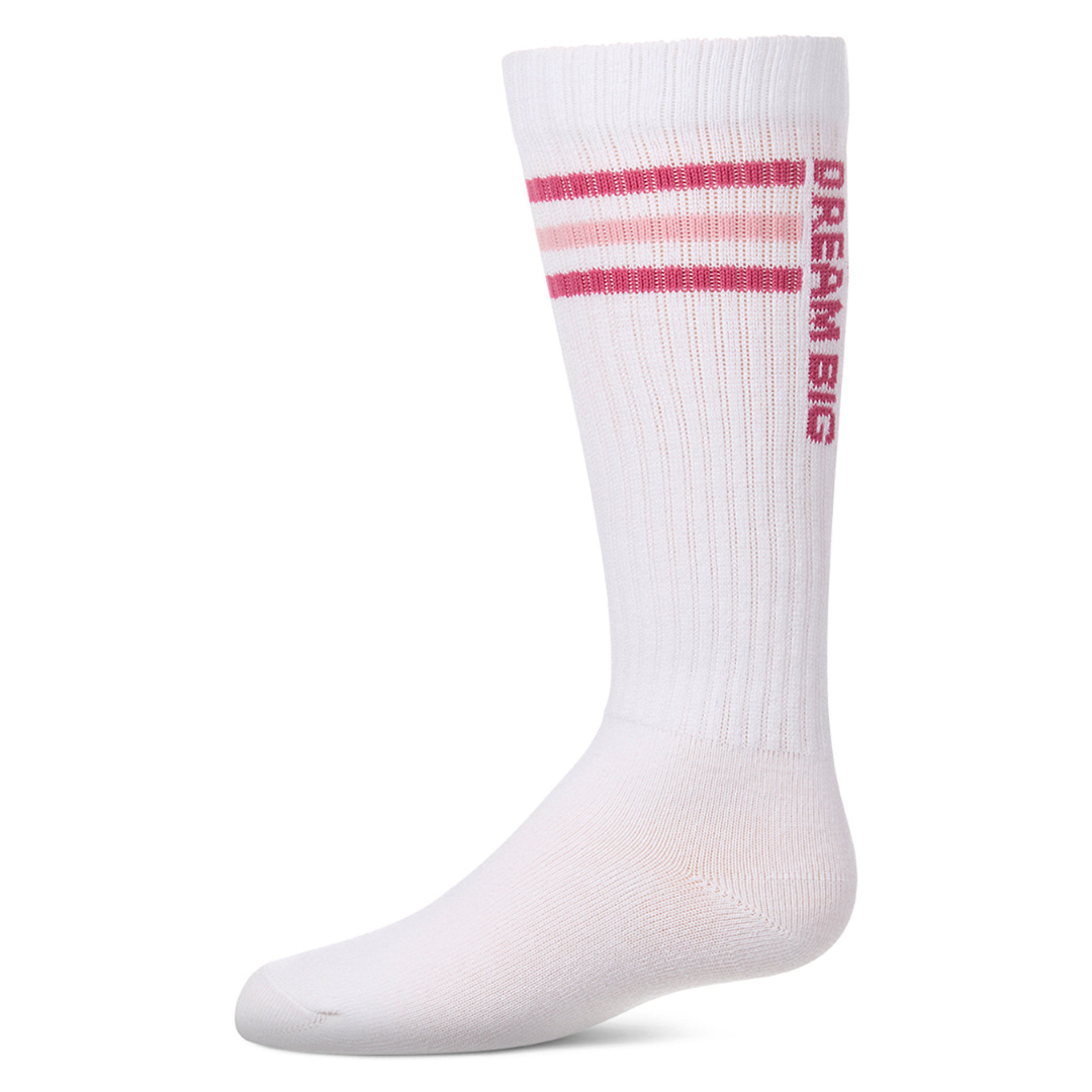 Memoi Triple Stripe Dream Big Knee High - MKF-7225