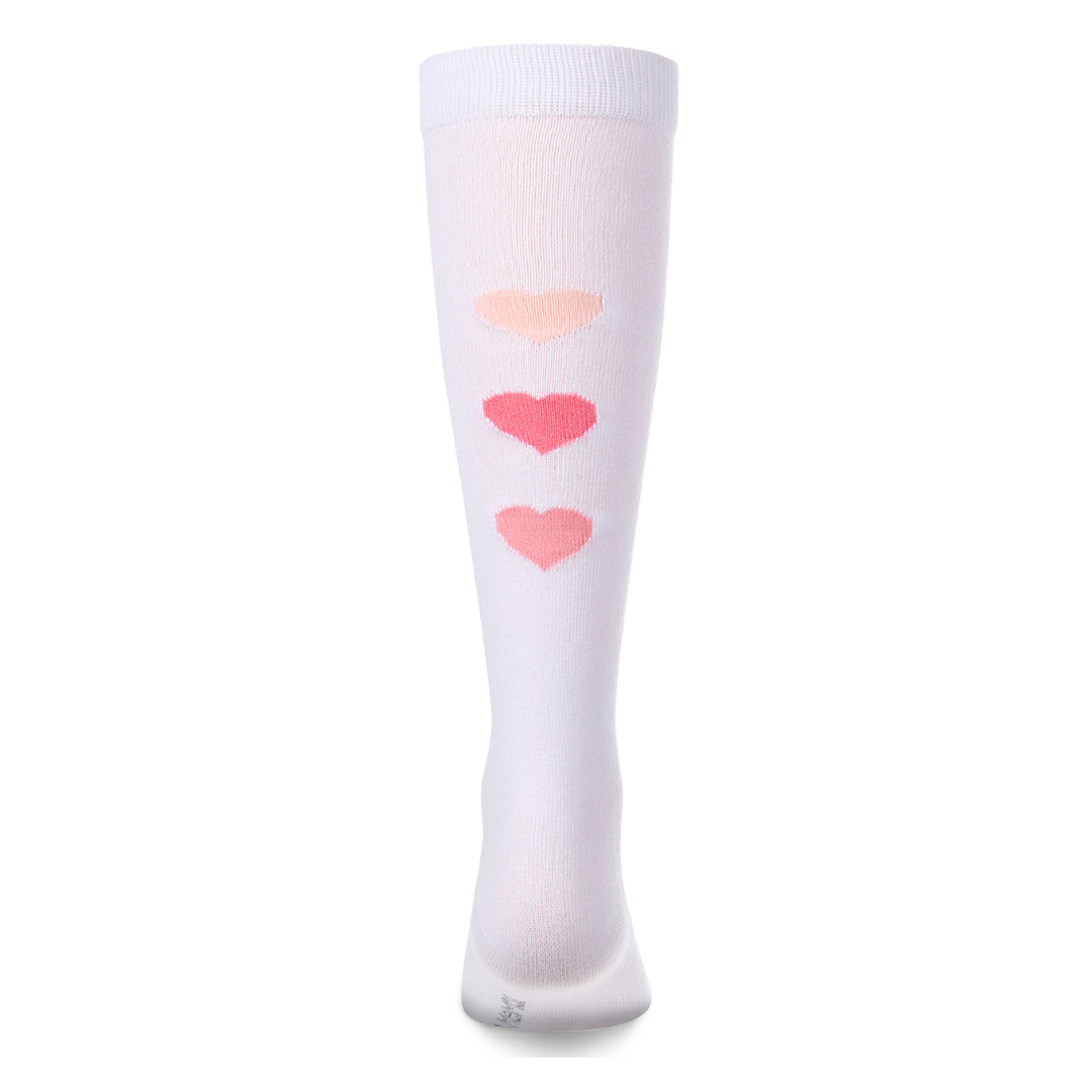 Memoi Triple Heart Knee High - MKF-7249