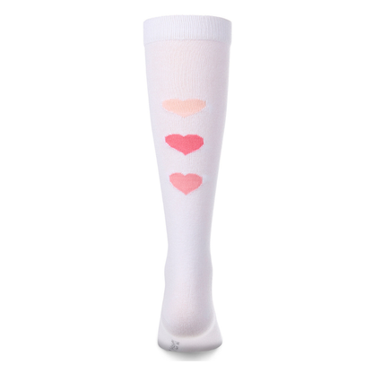 Memoi Triple Heart Knee High - MKF-7249