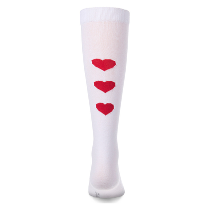Memoi Triple Heart Knee High - MKF-7249