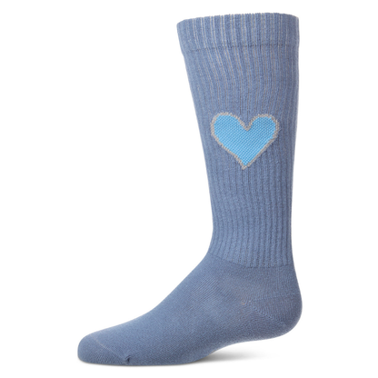Memoi Filled Heart Knee High - MKF-7236