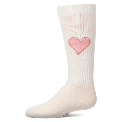 Memoi Filled Heart Knee High - MKF-7236