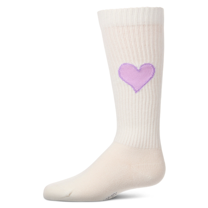 Memoi Filled Heart Knee High - MKF-7236