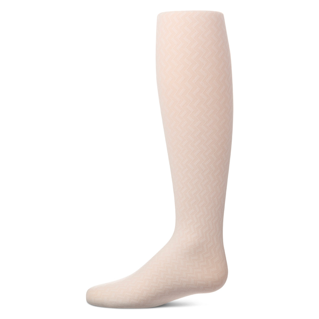 Memoi Zig Zag Nylon Tights - MKF-4100