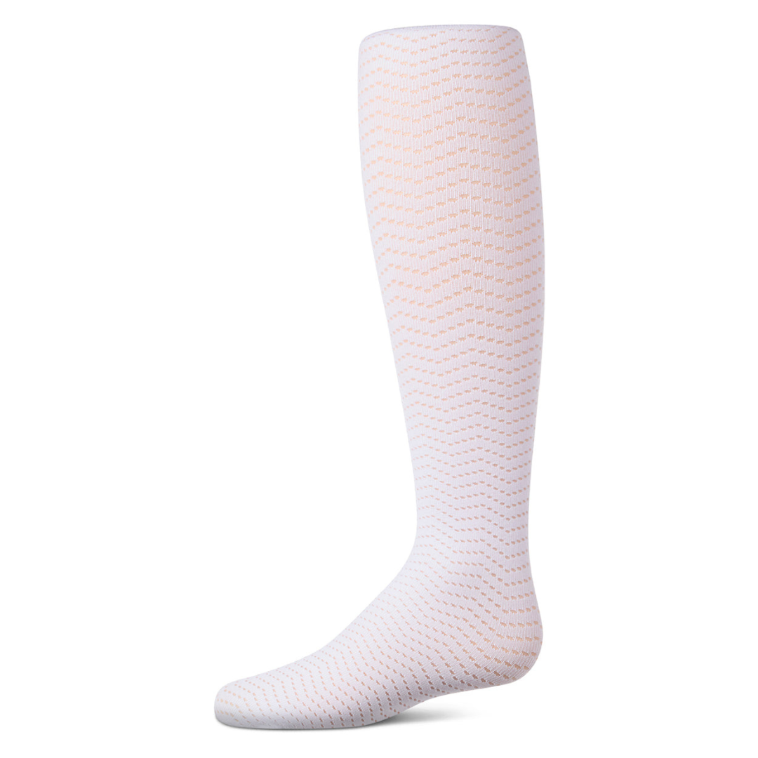 Memoi Open Work Wavy Tights - MKF-4101