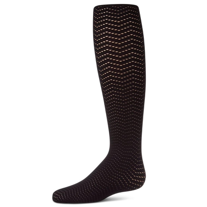 Memoi Open Work Wavy Tights - MKF-4101