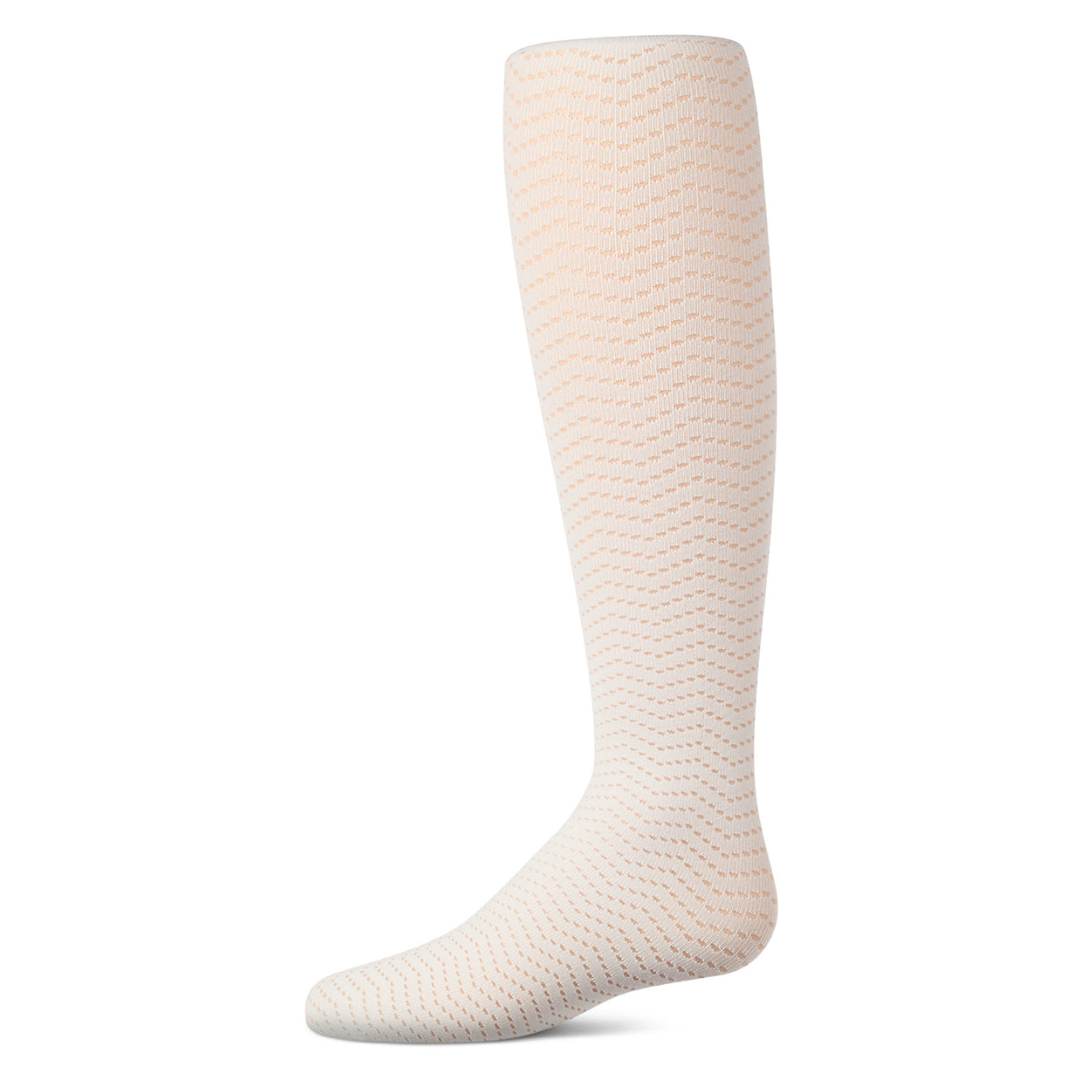 Memoi Open Work Wavy Tights - MKF-4101