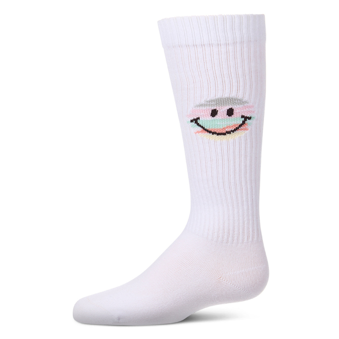 Memoi Colorful Smiley Face Knee High - MKF-7237