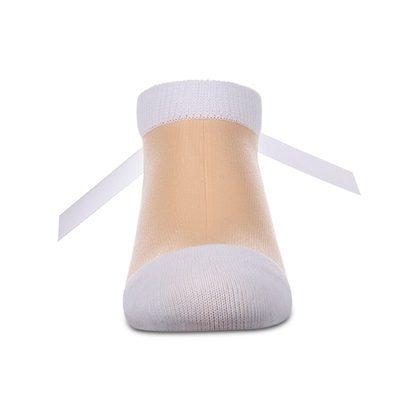 Memoi Sheer Satin Bow Anklet - MKF-6109