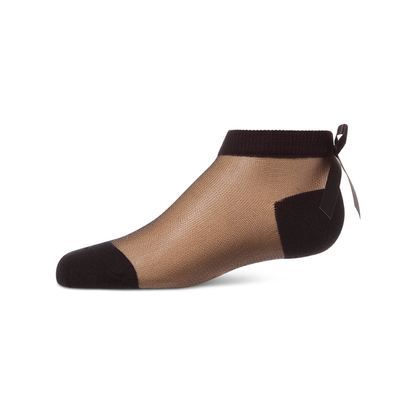 Memoi Sheer Satin Bow Anklet - MKF-6109