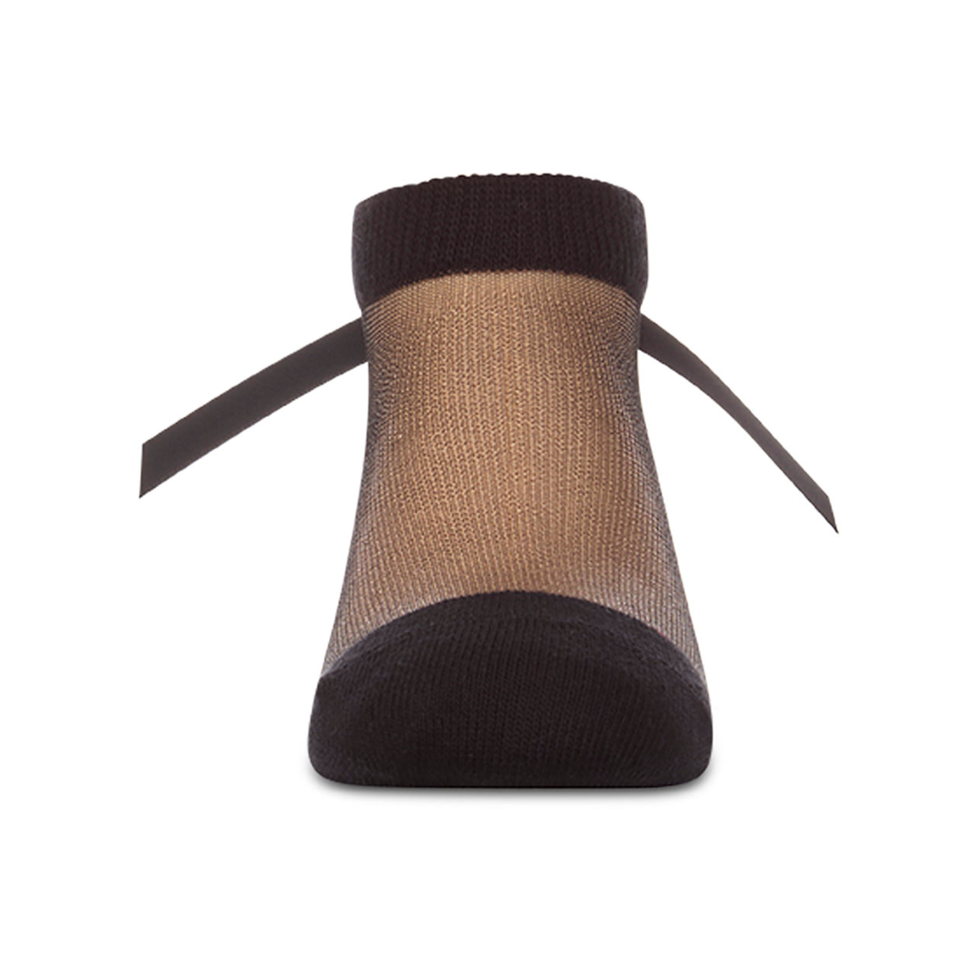 Memoi Sheer Satin Bow Anklet - MKF-6109