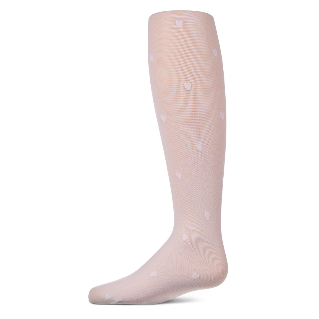 Memoi Micronet Heart Tights - MKF-4108