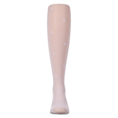 Memoi Micronet Heart Tights - MKF-4108