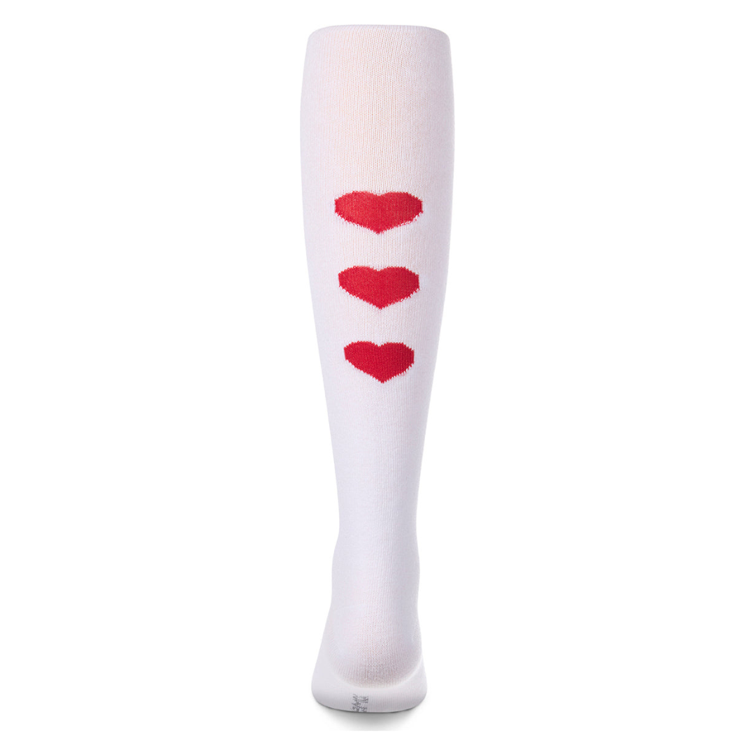 Memoi Triple Heart Cotton Tights - MKF-4106