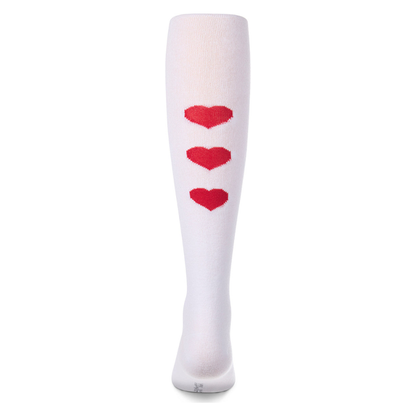 Memoi Triple Heart Cotton Tights - MKF-4106