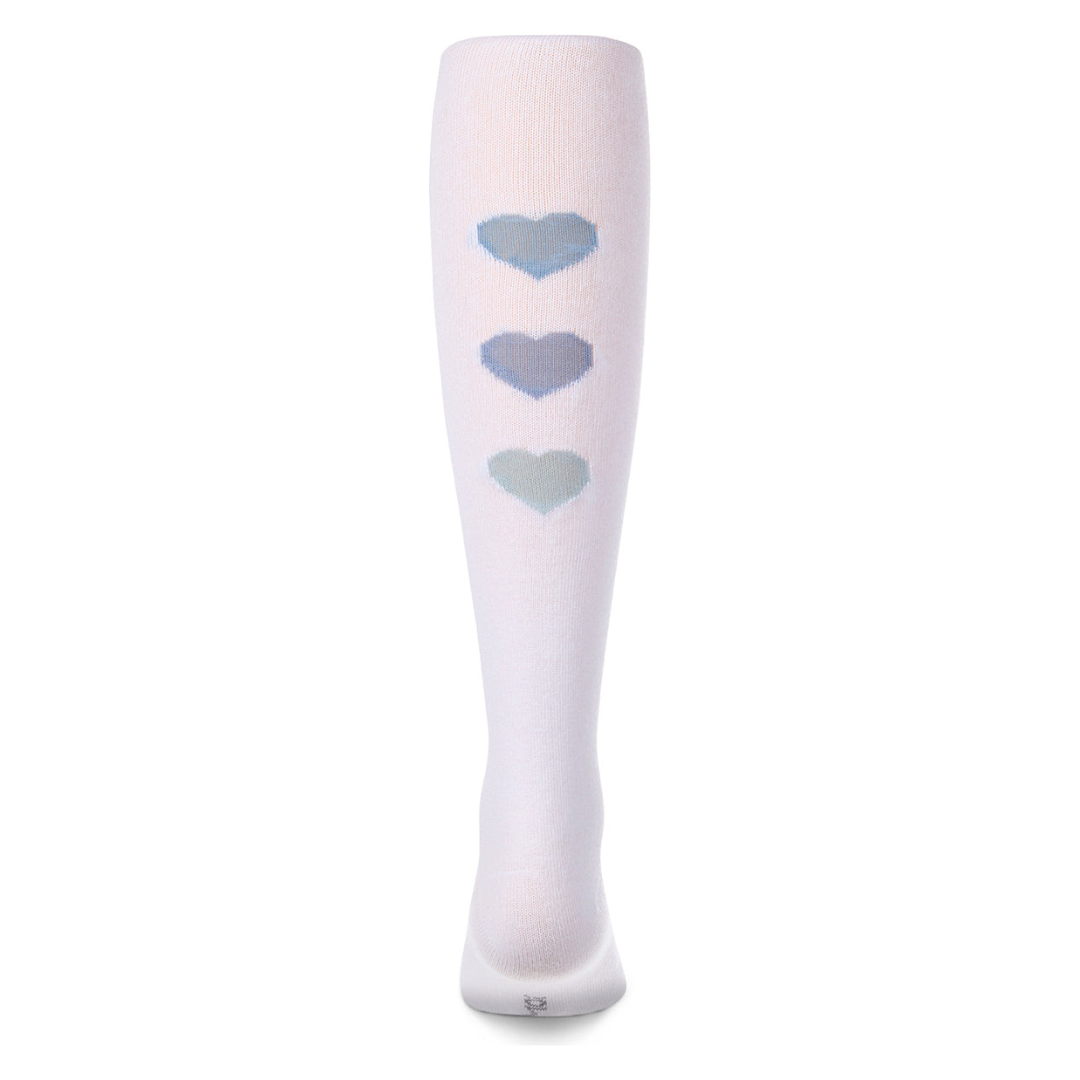 Memoi Triple Heart Cotton Tights - MKF-4106